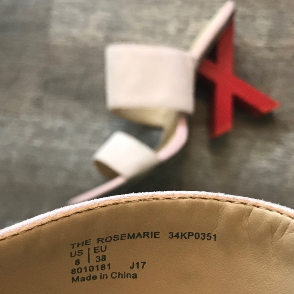 Katy Perry X O “The Rosemarie” Heel Pink & Red 8 - Picture 3 of 8